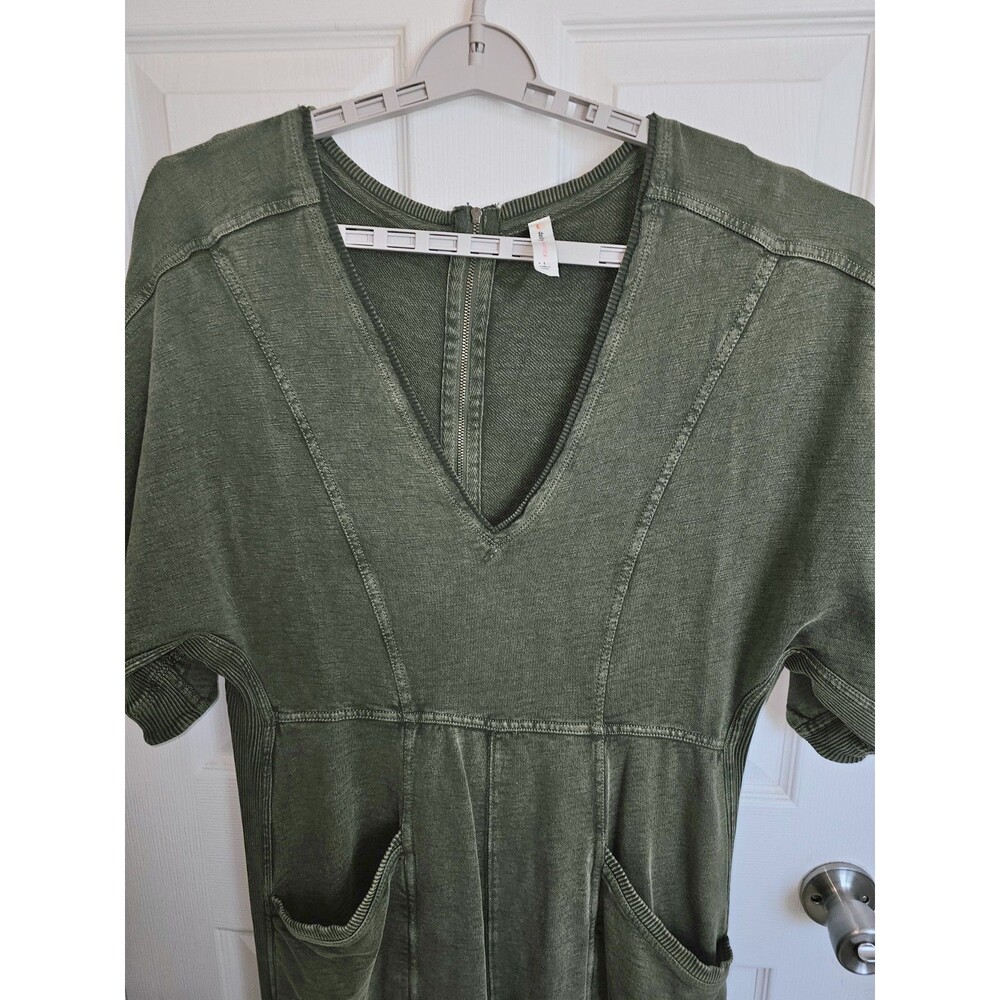 Daily Practice by Anthropologie Horizon Wide-Leg Jumpsuit featuring a V-neckline